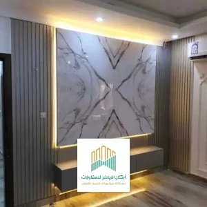 ديكور بديل الخشب للتلفزيون