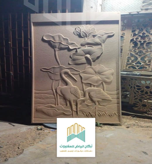 ديكورات خشب نحت الرياض