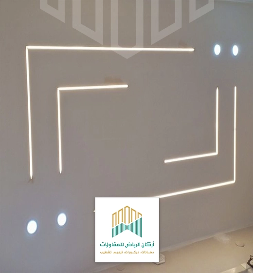 ديكور إضاءة سقف مستعار الرياض