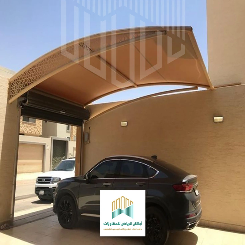 مظلة سيارات امام المنزل الرياض